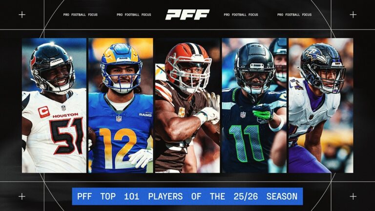 PFF 101: The Top 101 Players From the 2025 NFL Season PFF