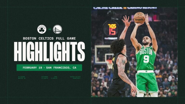 Celtics win in their first game after the break over the Warriors 121-110 Extended Highlights