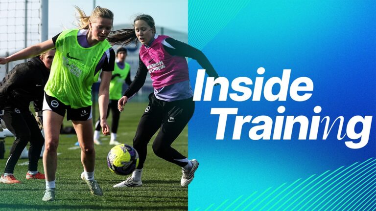 Inside Training Albion Prepare For FA Cup Clash