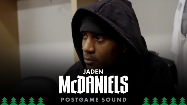Staying Confident While I Shoot. Jaden McDaniels Postgame Sound 2.2.26