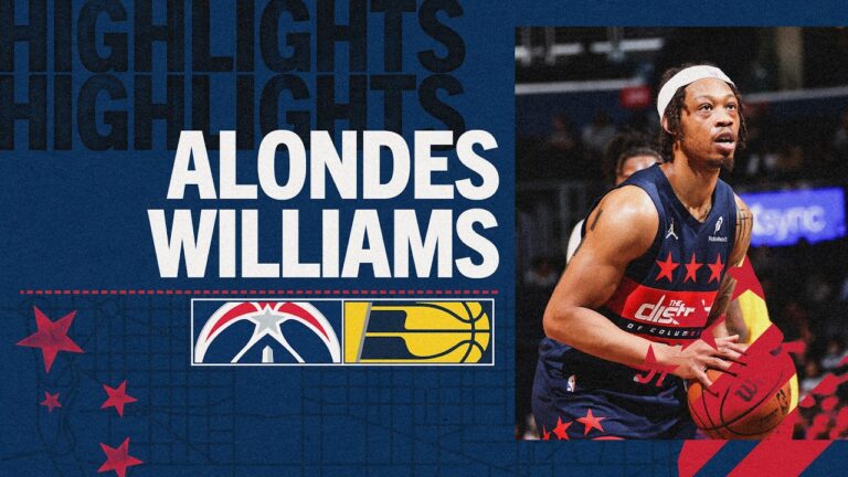 Highlights: Alondes Williams Scores a Double-Double vs. Indiana Pacers 02.20.26