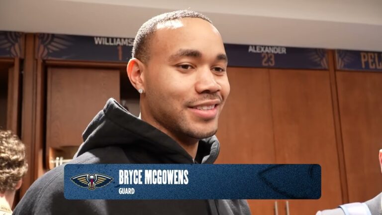 Bryce McGowens on NBA contract and start Pelicans-Bucks Postgame Interview 2 20 2026