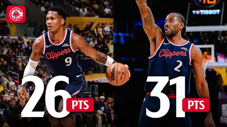 Kawhi Leonard & Bennedict Mathurin Combine for 57 PTS vs Lakers