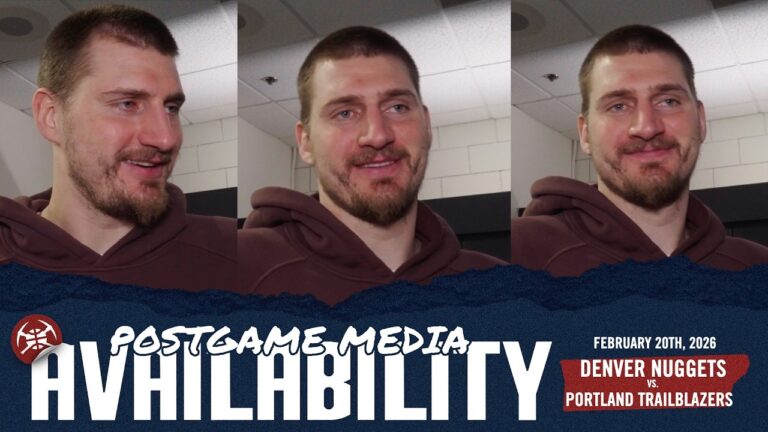 The Ball Went In And I Just Kept Shooting-Nikola Jokić Denver Nuggets Postgame Media vs. POR