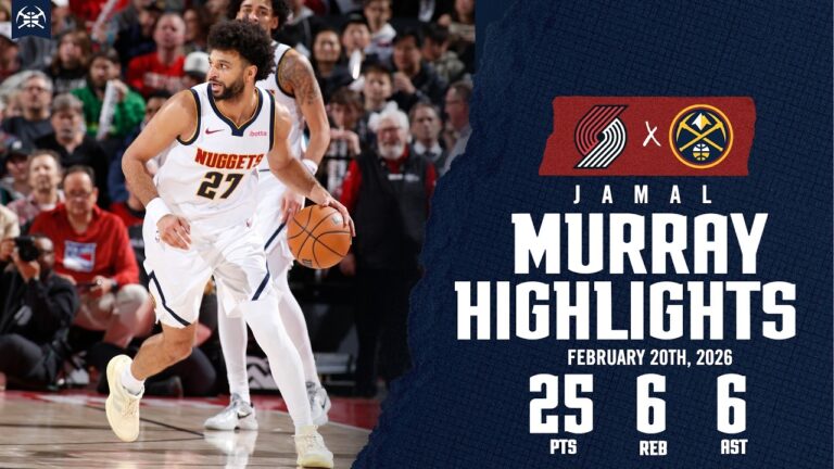 Jamal Murray SIX THREES and 25 Points Highlights vs. POR