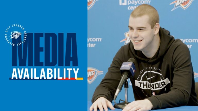 Nikola Topić on receiving a standing ovation for his NBA debut Postgame Media February 20, 2026