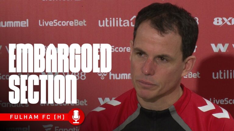 Fulham FC Press Conference Embargoed Section