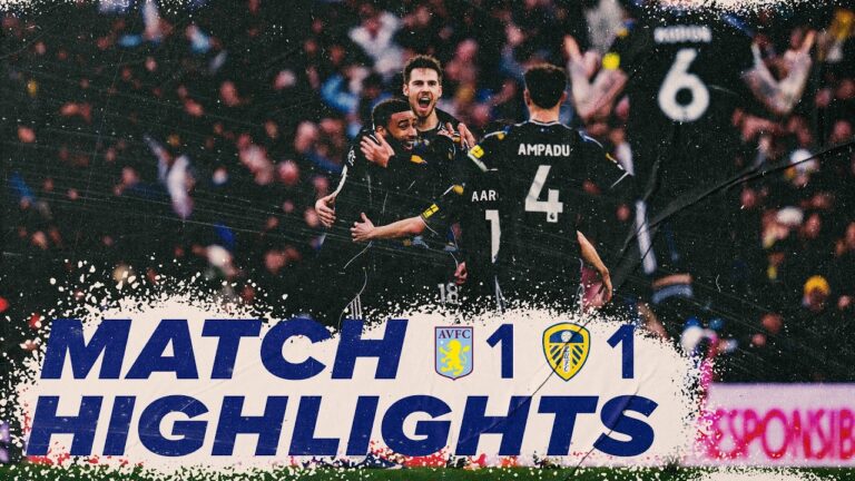 Aston Villa 1-1 Leeds United Premier League highlights Sublime Stach free-kick beats Martinez