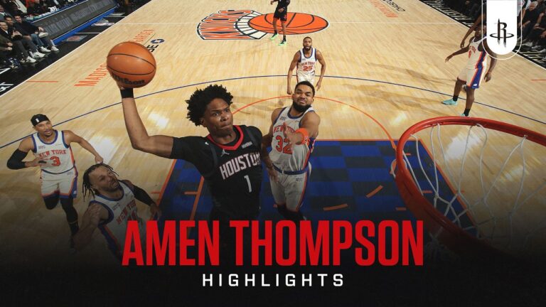 Amen Thompson (12 points) Highlights vs. New York Knicks