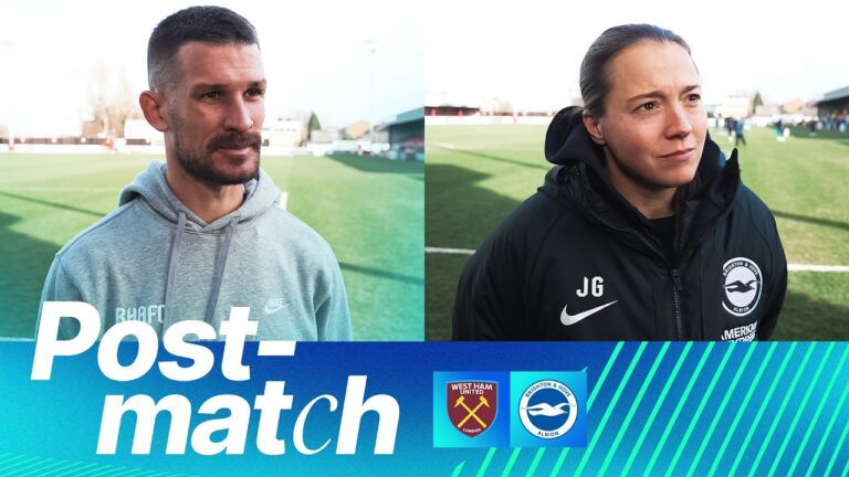 POST-MATCH Vidosic & Kirby West Ham v Brighton