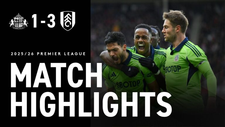 RAÚL BRACE &amp IWOBI BEAUTY EARNS 3 POINTS ROAD VICTORY SUNDERLAND 1-3 FULHAM