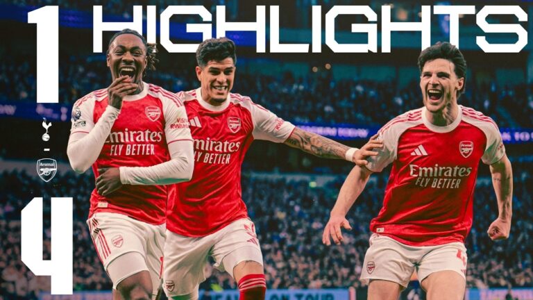 EZE AND GYOKERES SCORE DOUBLES ON DERBY DAY HIGHLIGHTS Spurs 1 – 4 Arsenal PL