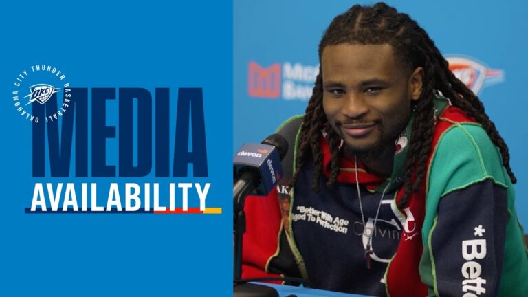 Cason Wallace on his double-double and Thunder’s hot start Postgame Media February 22, 2026