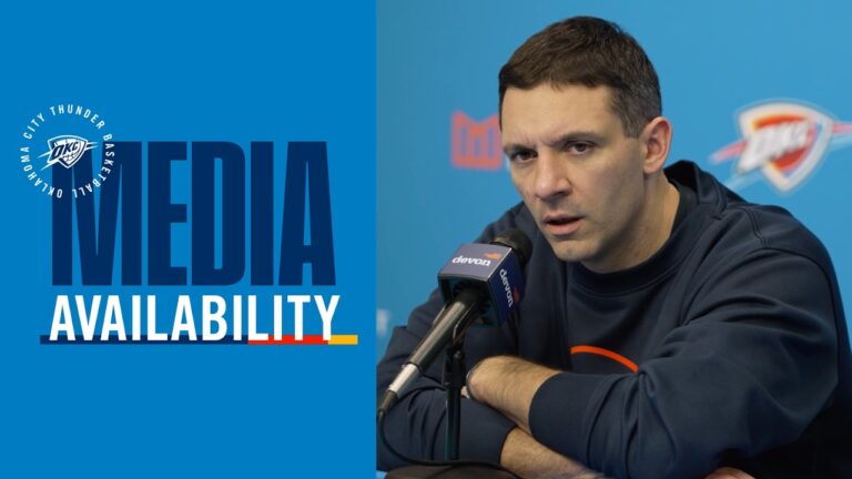 Coach Daigneault on OKC’s adapting to its availability Postgame Media February 22, 2026