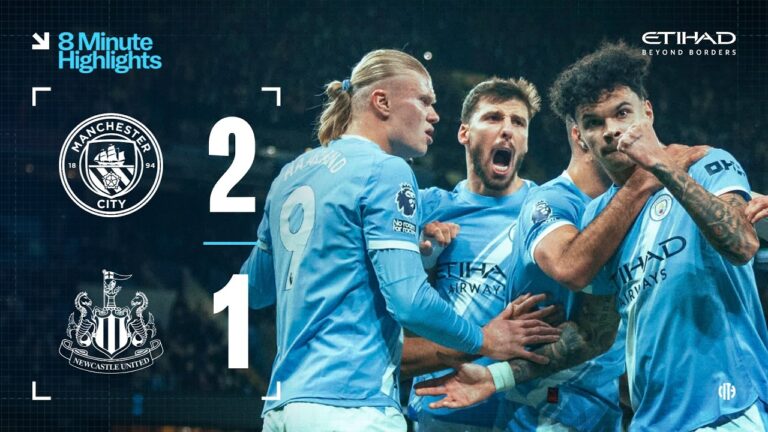 Extended Highlights Man City 2-1 Newcastle Huge win at home for the Blues!