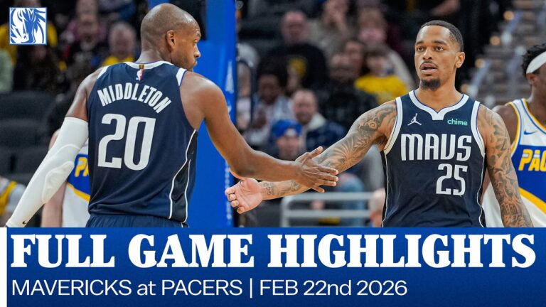 Mavericks Highlights at Indiana Pacers February 22, 2026