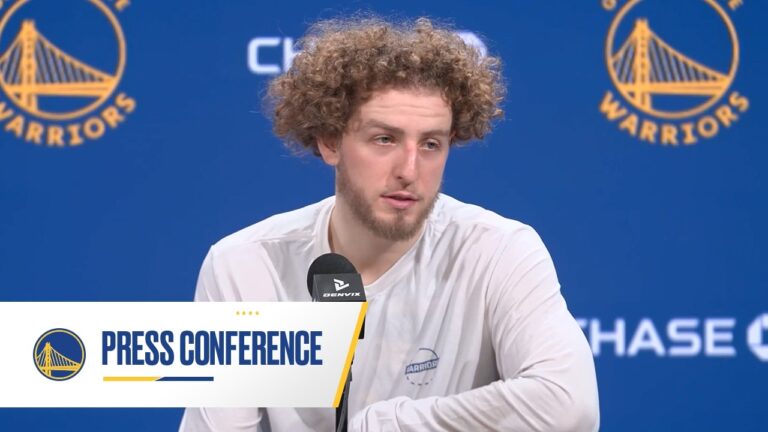 Brandin Podziemski Recaps Warriors Clutch Win over Nuggets Feb. 22, 2026