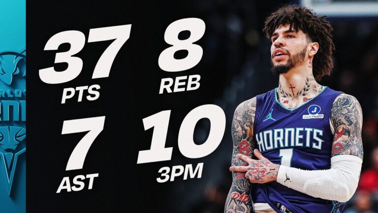 LaMelo Ball Explodes For 37 PTS (10 3PM) in Win February 22, 2026