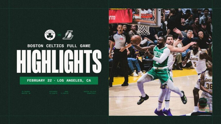 Payton Pritchard leads Celtics over Lakers in 111-89 in Los Angeles Extended Highlights