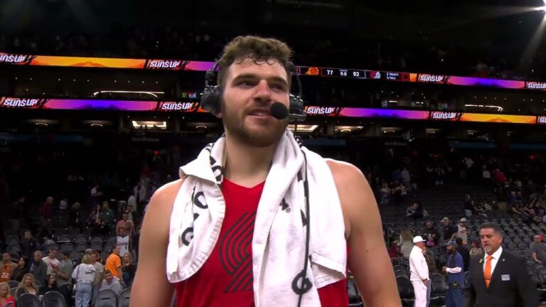 Donovan Clingan Postgame Interview Brightside Windows Baseline Report Suns February 22, 2026