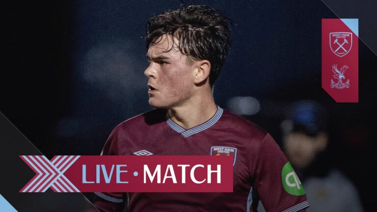 LIVE: West Ham U21 v Crystal Palace U21 Premier League 2