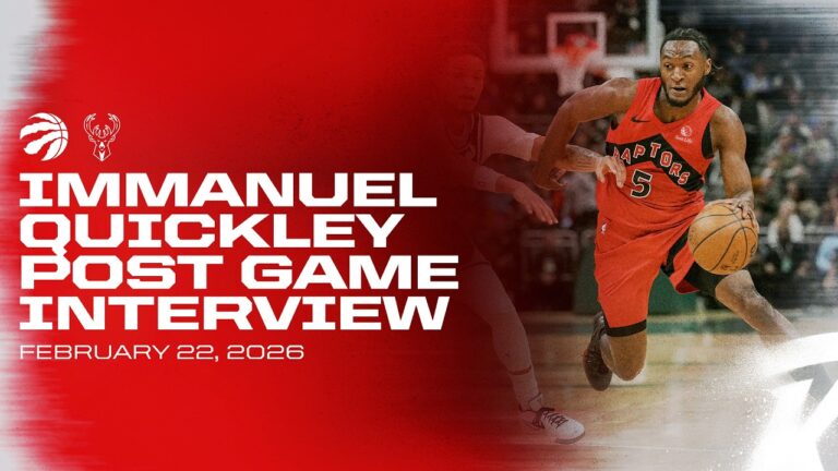 Immanuel Quickley Post Game at Bucks February 22, 2026