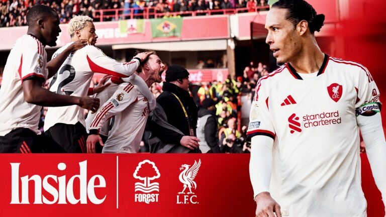 Away end SCENES in stoppage time! Nottm Forest 0-1 Liverpool Inside