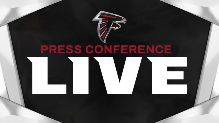 Atlanta Falcons GM Ian Cunningham speaks to the media at the NFL Scouting Combine Press conference