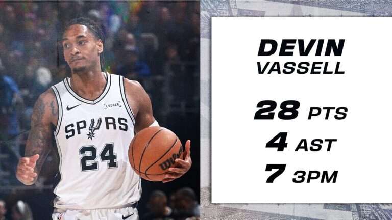 Devin Vassell GOES OFF for 28 PTS, SEVEN 3PM!