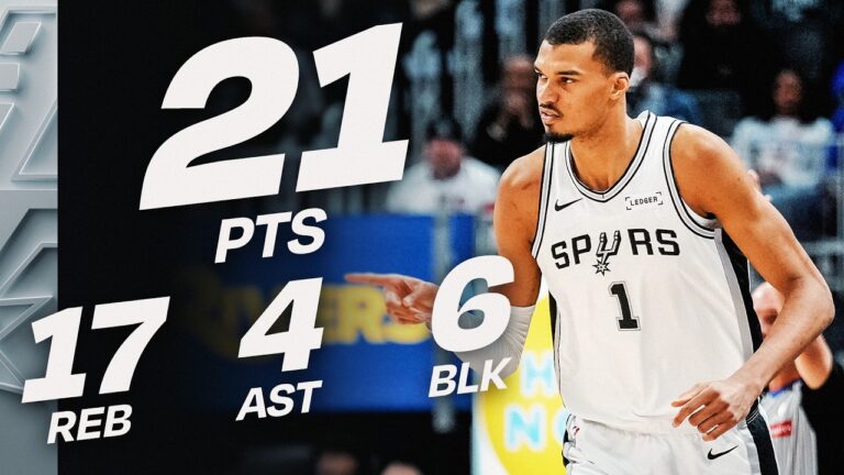 Victor Wembanyama Stuff The Stat Sheet On The Road In Detroit February 23, 2026