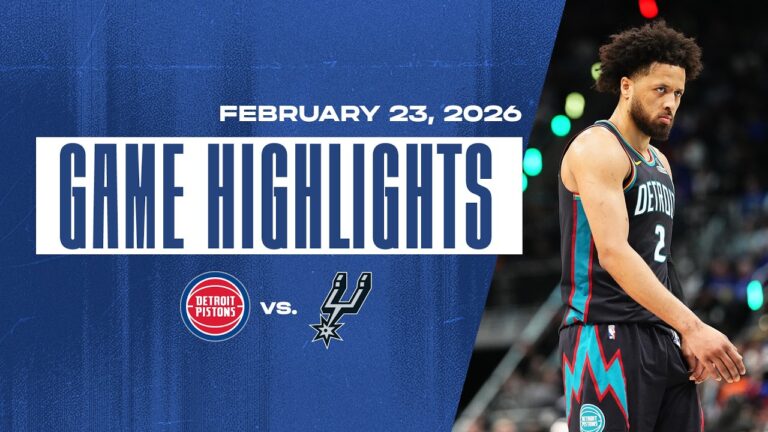 Detroit Pistons Lose Back-and-Forth Battle to San Antonio Spurs Game Highlights 02.23.26