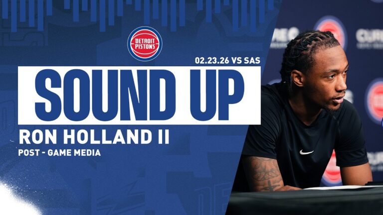 Post-Game Press Conference: Ron Holland II Pistons vs. Spurs  02.23.26