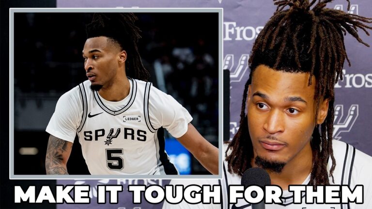 Stephon Castle on Spurs Tough Physical Game and Making an Impact
