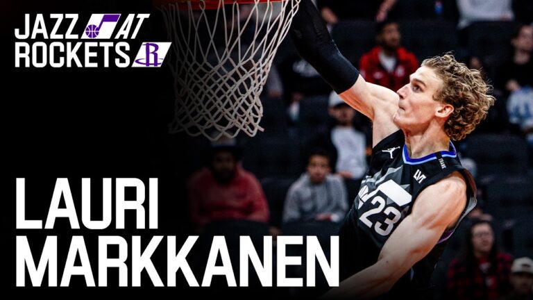 LAURI MARKKANEN goes for 29 IN HOUSTON UTAH JAZZ
