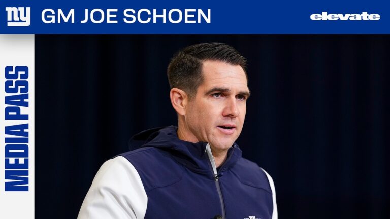 GM Joe Schoen Talks Upcoming Draft, Free Agency New York Giants