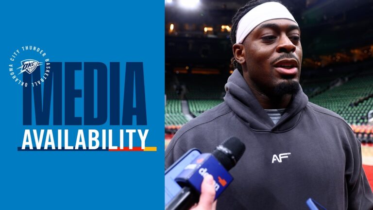 Shootaround Media One on One with Lu Dort February 24, 2026 OKC Thunder