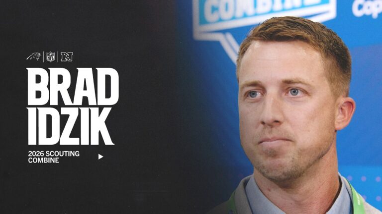 Brad Idzik 2026 NFL combine interview Carolina Panthers