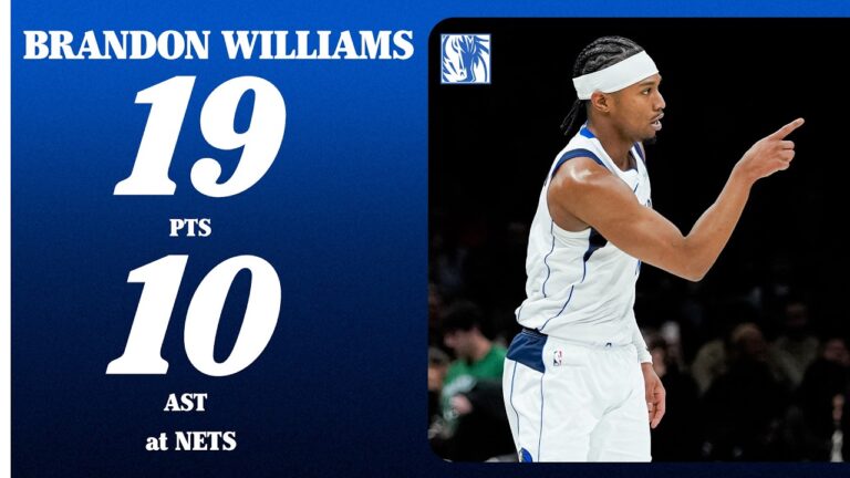 Brandon Williams (19 PTS 10 AST) at Brooklyn Nets February 24, 2026
