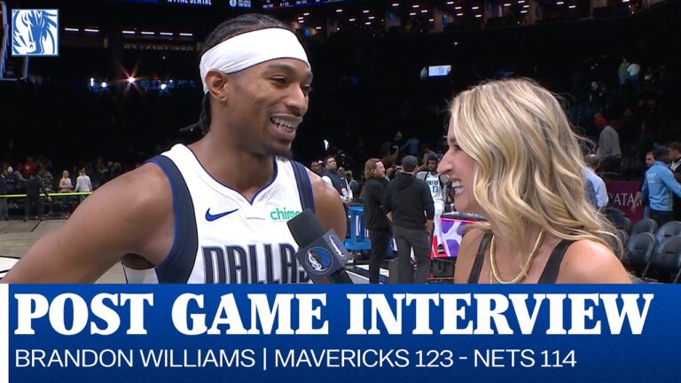 Brandon Williams Post Game Interview at Brooklyn Nets February 24, 2026