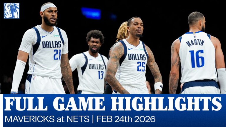 Mavericks Highlights at Brooklyn Nets February 24, 2026