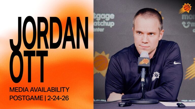 Head Coach Jordan Ott Postgame Media Availability Phoenix Suns 2-24-26