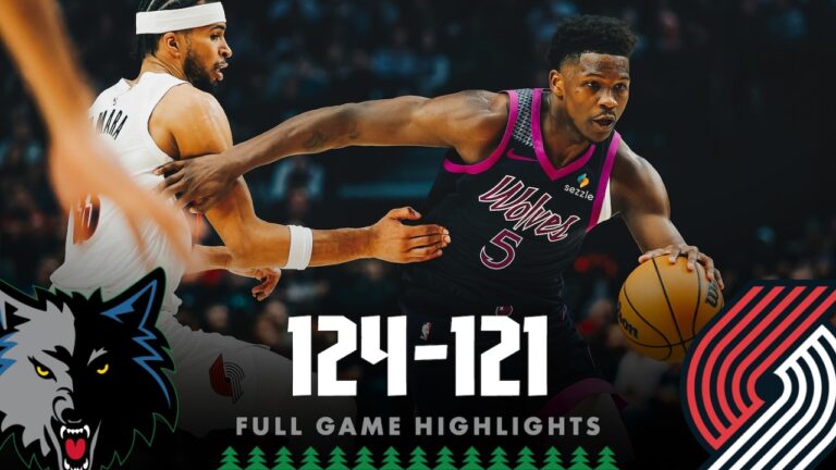Minnesota Timberwolves Defeat Portland Trail Blazers, 124-121 02.24.26