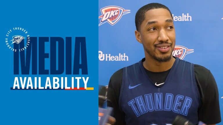 Shootaround Media One on One with Aaron Wiggins February 3, 2026 OKC Thunder