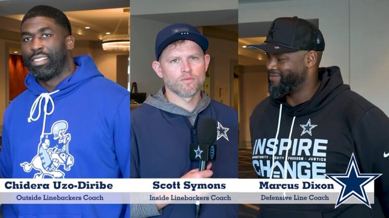 Cowboys’ New Defensive Line & Linebackers Coaches at NFL Combine Coaches Interview