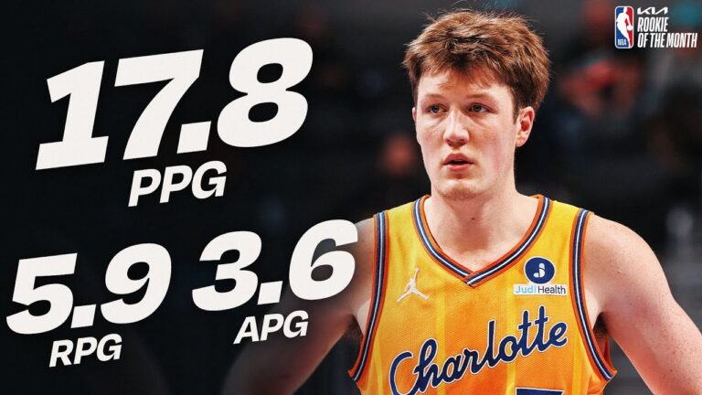 Kon Knueppel Named kia Eastern Conference Rookie of the Month!