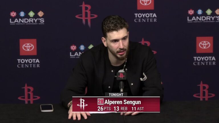Press Conference by Alperen Sengun vs Kings