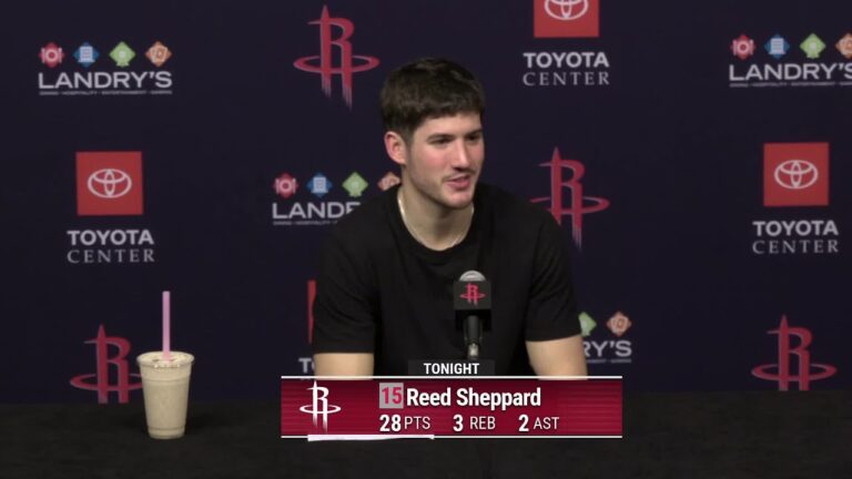 Press Conference by Reed Sheppard vs Kings