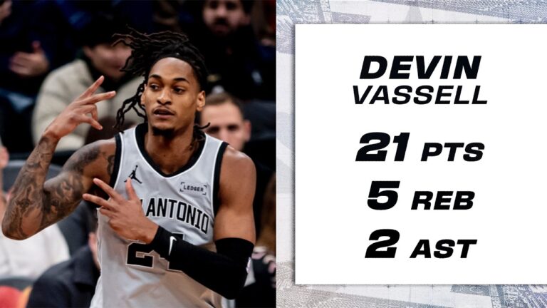 Devin Vassell Drops 21 Points Full Game Highlights