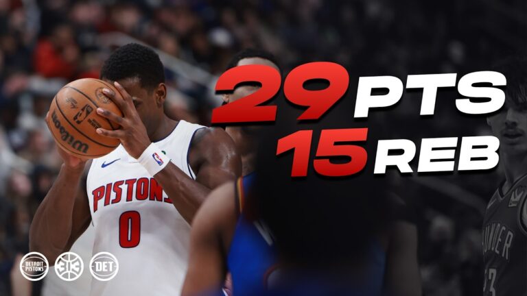 Jalen Duren Drops Double Double In WIn vs OKC Thunder 29 PTS & 15 REBS