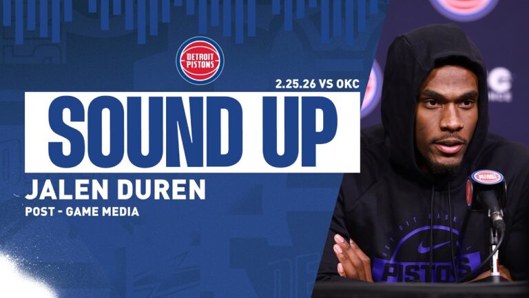 Post-Game Press Conference: Jalen Duren Pistons vs. Thunder  02.25.26